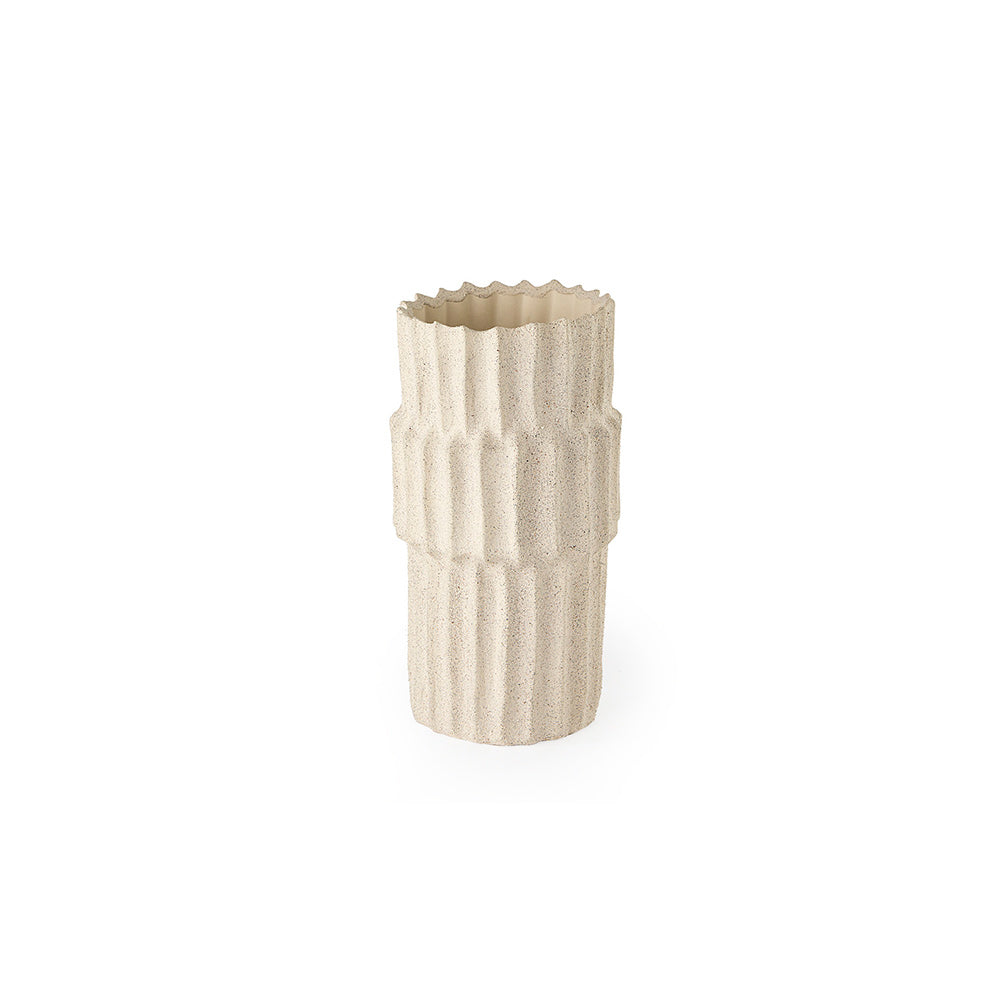 Mercana - Cardon 14.4H Cream Ceramic Vase - 69473 view 1