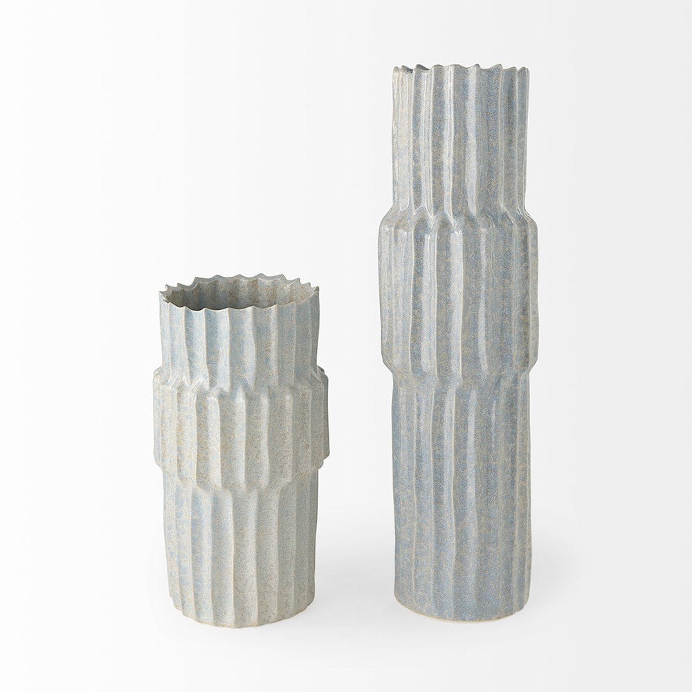 Mercana - Cardon 14.4H Gray Ceramic Vase - 69471 view 2