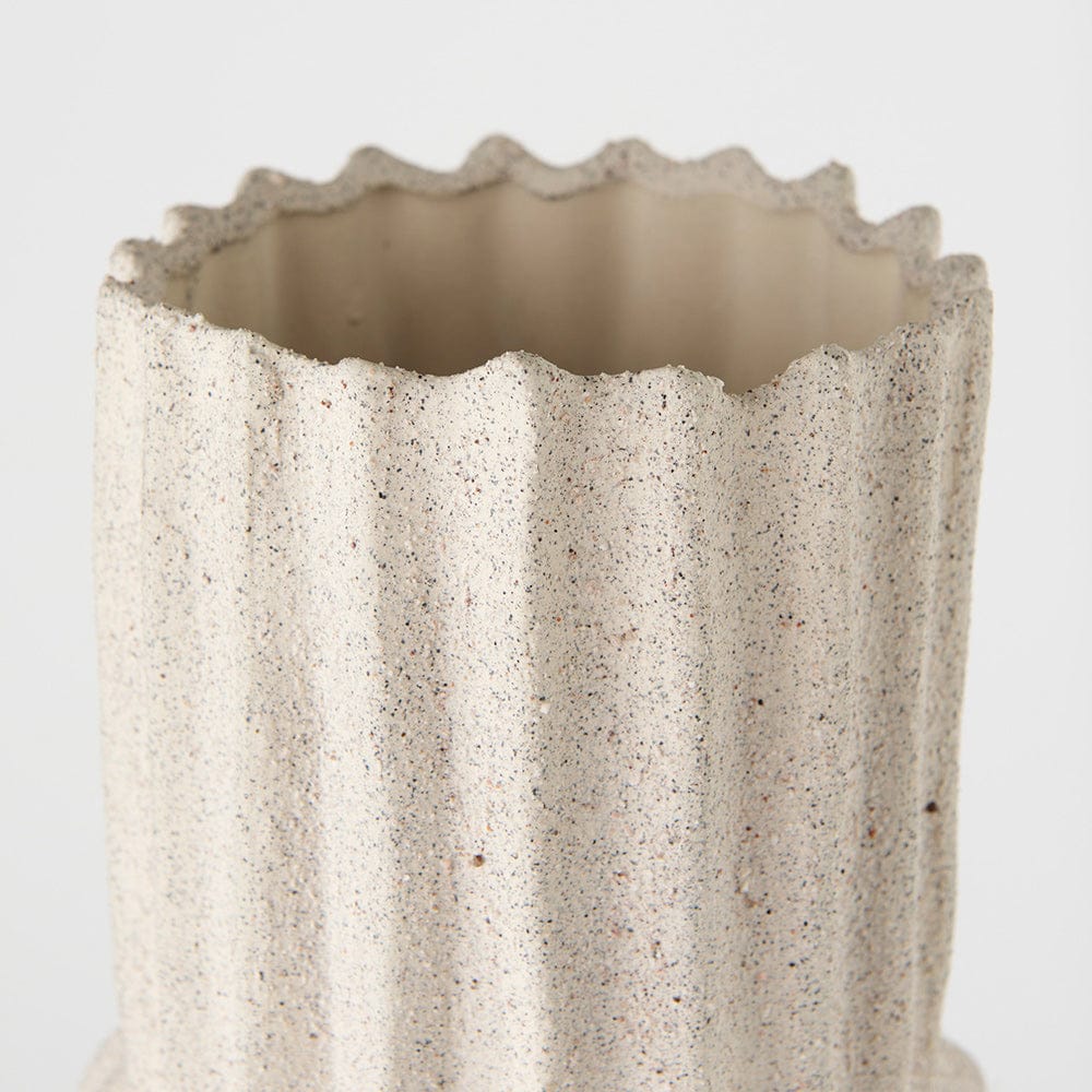 Mercana - Cardon 23.0H Cream Ceramic Vase - 69474 view 4