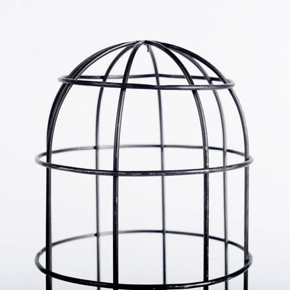 Mercana - Carkner I 38"H Gun-Metal Grey Cylindrical Metal Cage Table Lamp - 65378 view 4