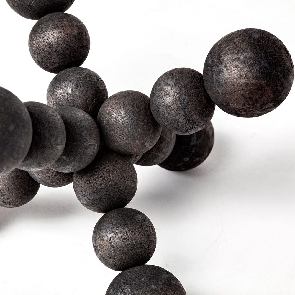 Mercana - Carollan I Small 7L x 7W Black Geometric Wood Ball Jack - 68670 view 4