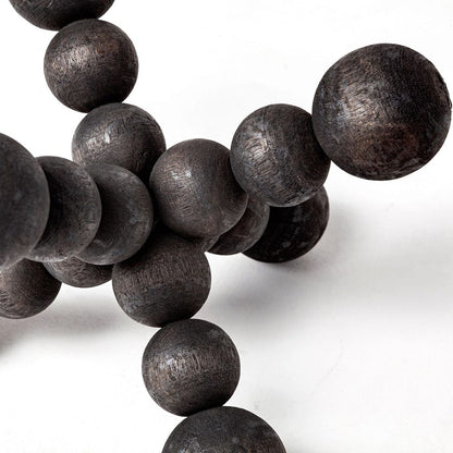 Mercana - Carollan I Small 7L x 7W Black Geometric Wood Ball Jack - 68670 view 4