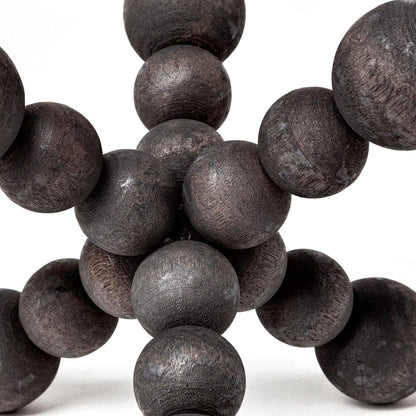 Mercana - Carollan I Small 7L x 7W Black Geometric Wood Ball Jack - 68670 view 5