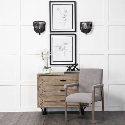 Mercana - Carollan I Small 7L x 7W Black Geometric Wood Ball Jack - 68670 view 7