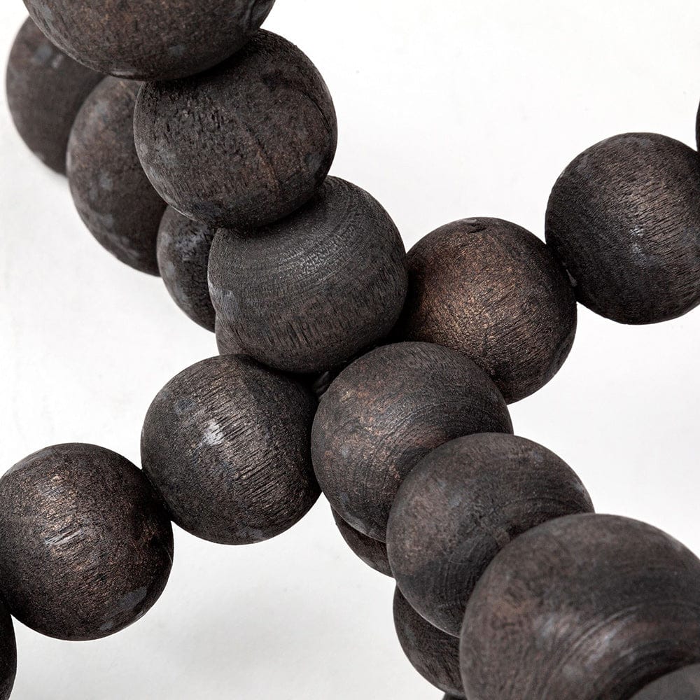 Mercana - Carollan II Large 9L x 9W Black Geometric Wood Ball Jack - 68671 view 4