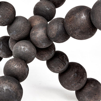 Mercana - Carollan II Large 9L x 9W Black Geometric Wood Ball Jack - 68671 view 5