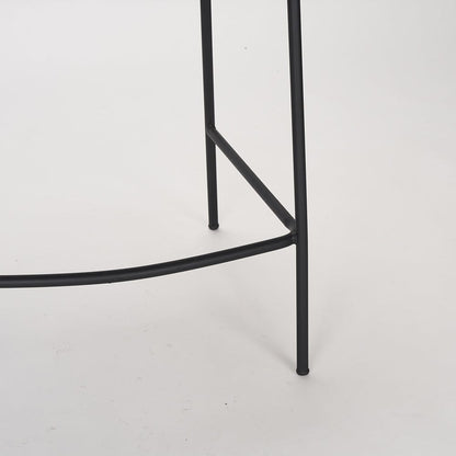 Mercana - Carolyn Counter Stool w/ Oatmeal Fabric & Matte Black Metal - 70245 view 9