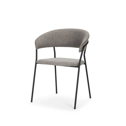 Mercana - Carolyn Dining Chair w/ Gray Fabric & Matte Black Metal (Set of 2) - 70465 view 1