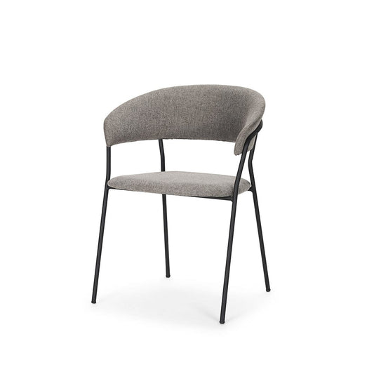 Mercana - Carolyn Dining Chair w/ Gray Fabric & Matte Black Metal (Set of 2) - 70465 view 1