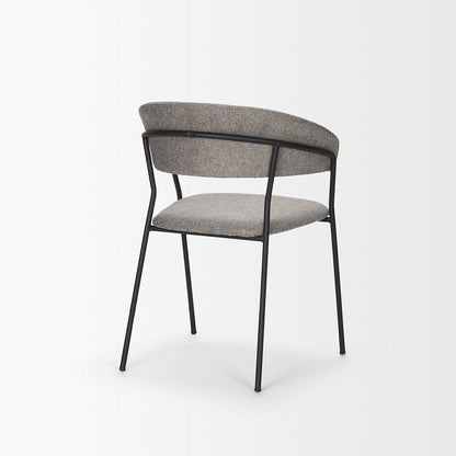 Mercana - Carolyn Dining Chair w/ Gray Fabric & Matte Black Metal (Set of 2) - 70465 view 5