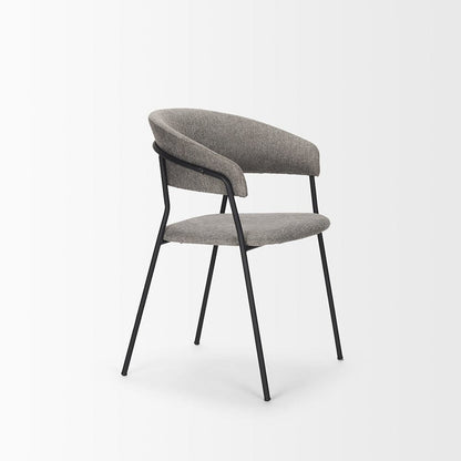 Mercana - Carolyn Dining Chair w/ Gray Fabric & Matte Black Metal (Set of 2) - 70465 view 6