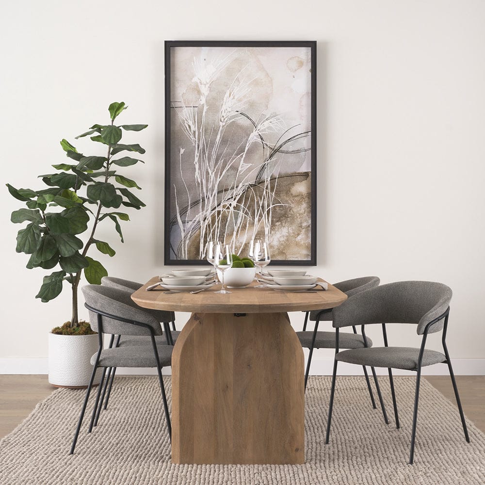 Mercana - Carolyn Dining Chair w/ Gray Fabric & Matte Black Metal (Set of 2) - 70465 view 11