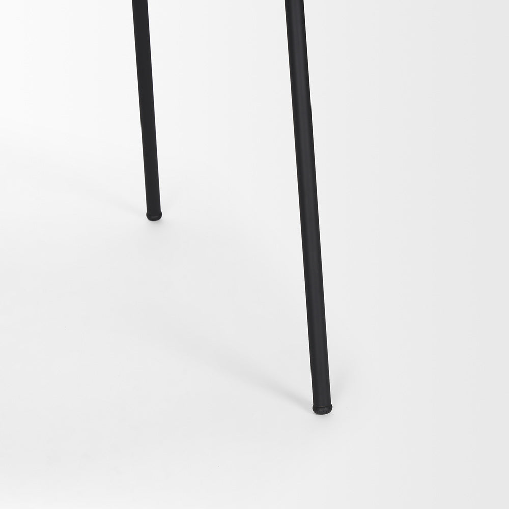 Mercana - Carolyn Dining Chair w/ Oatmeal Fabric & Matte Black Metal (Set of 2) - 70247 view 9
