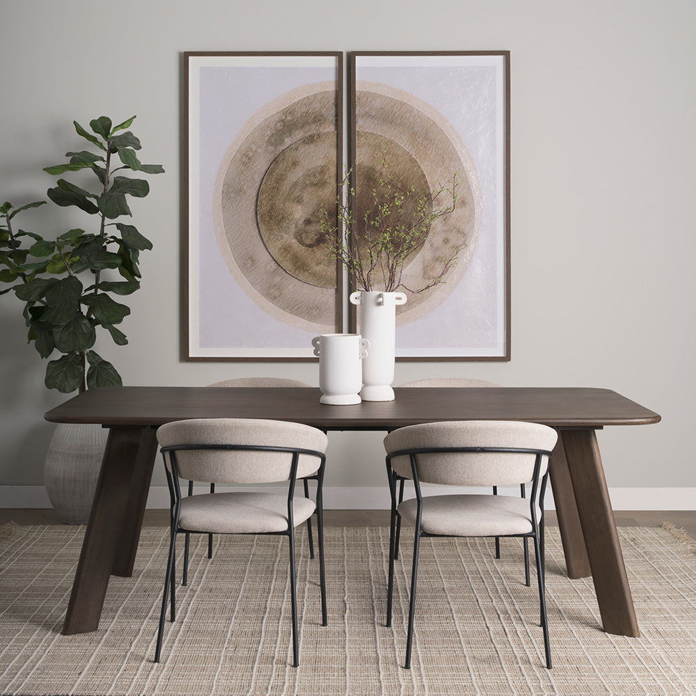 Mercana - Carolyn Dining Chair w/ Oatmeal Fabric & Matte Black Metal (Set of 2) - 70247 view 13