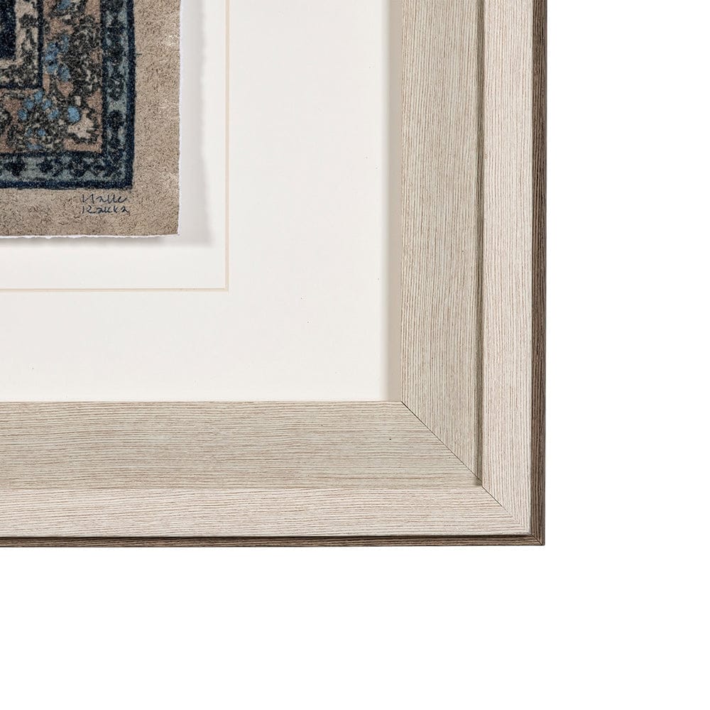 Mercana - Carpet by Mercana Studio a Hand Embelished Textured Framed Art Print Matted under Glass - 13560 view 3