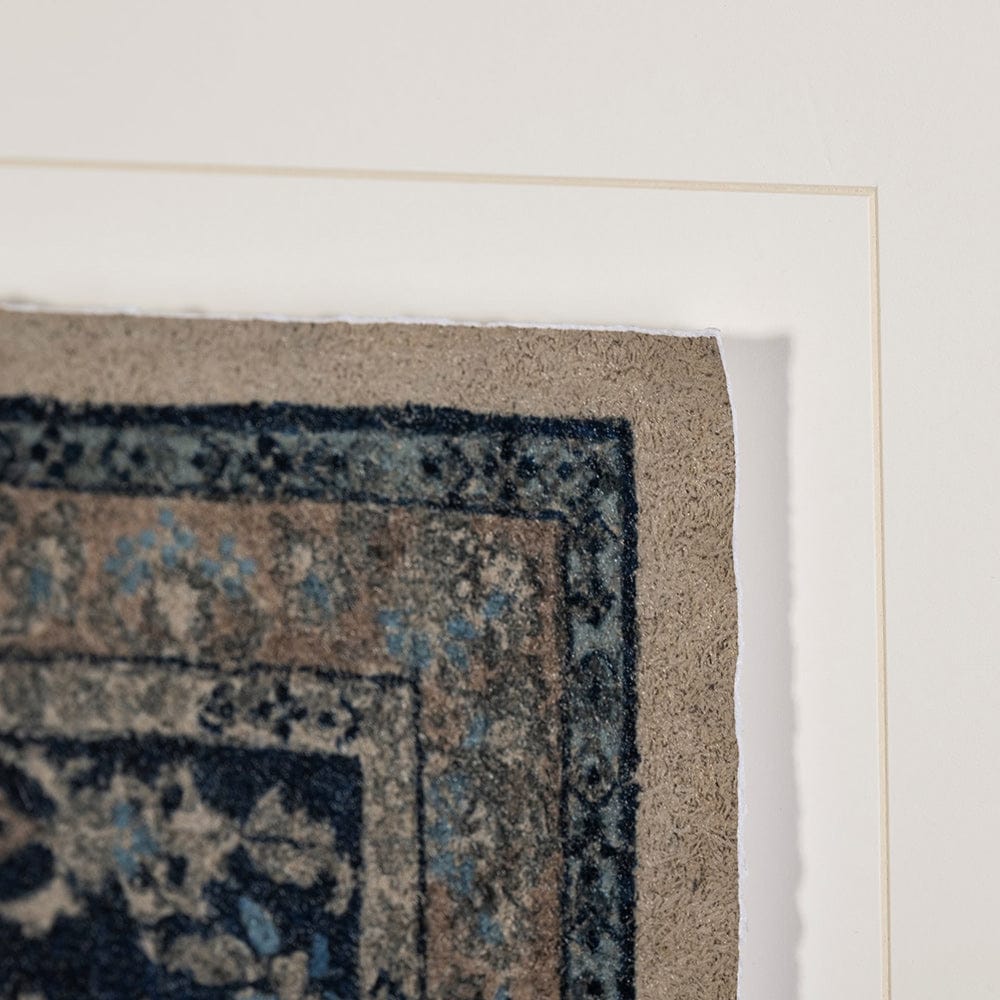 Mercana - Carpet by Mercana Studio a Hand Embelished Textured Framed Art Print Matted under Glass - 13560 view 6