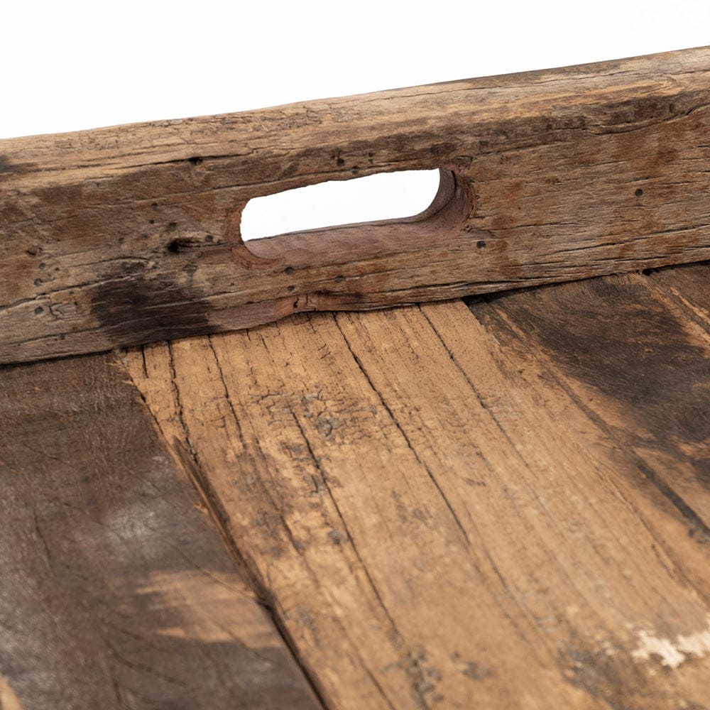 Mercana - Carson Large 30L x 30W Brown Reclaimed Wood Tray - 68862 view 5