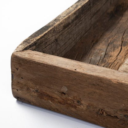 Mercana - Carson Large 30L x 30W Brown Reclaimed Wood Tray - 68862 view 6