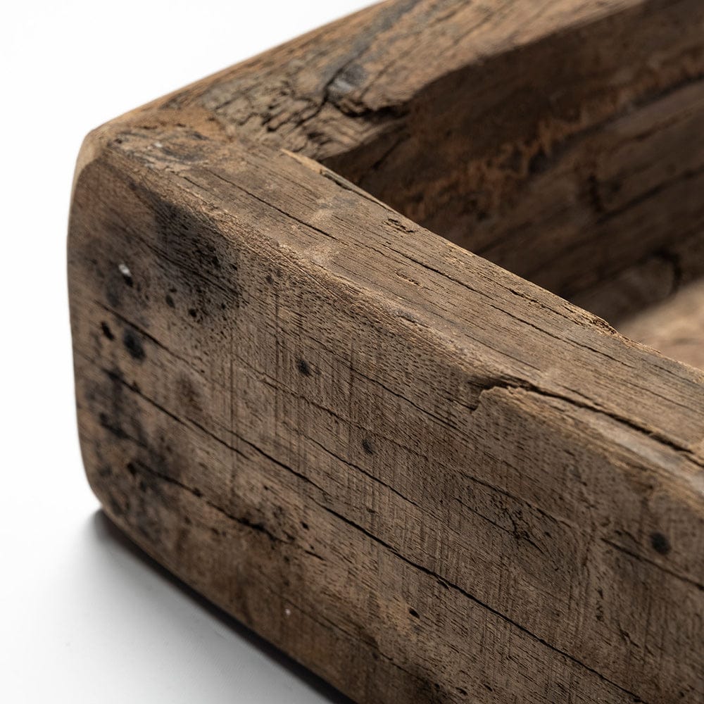 Mercana - Carson Small 24L x 24W Brown Reclaimed Wood Tray - 68861 view 6
