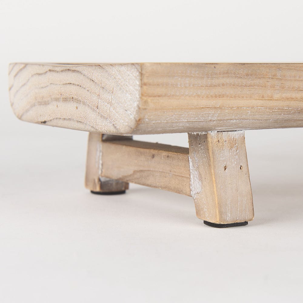 Mercana - Carver Rectangular White Washed Wood Trays (Set of 2) - 70067 view 9