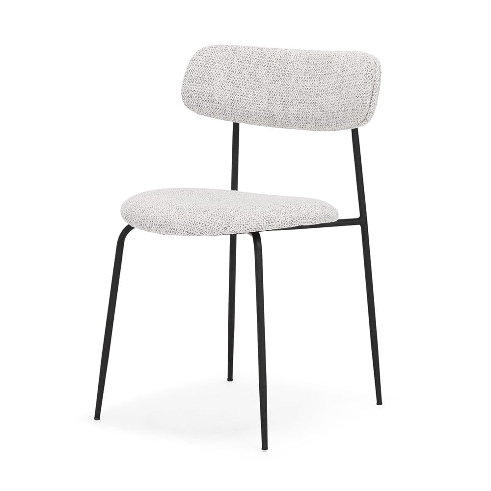 Mercana - Casey Matte Black Metal w/ Gray Fabric Dining Chair (Set of 2) - 71014_CLOSEOUT view 1