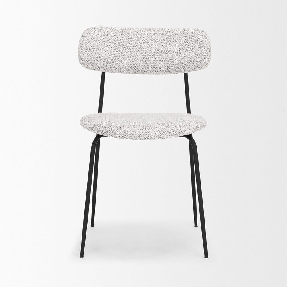 Mercana - Casey Matte Black Metal w/ Gray Fabric Dining Chair (Set of 2) - 71014_CLOSEOUT view 2