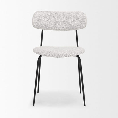 Mercana - Casey Matte Black Metal w/ Gray Fabric Dining Chair (Set of 2) - 71014_CLOSEOUT view 2