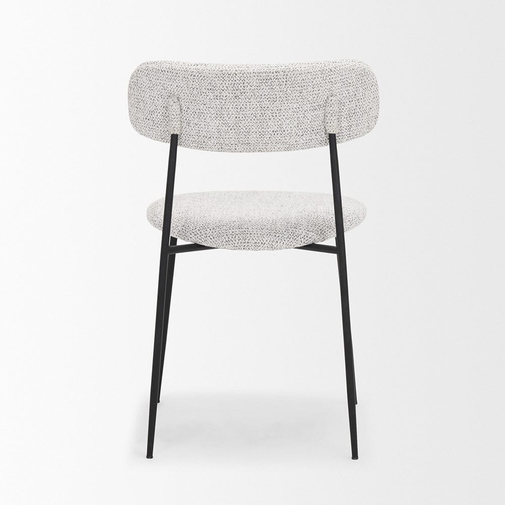 Mercana - Casey Matte Black Metal w/ Gray Fabric Dining Chair (Set of 2) - 71014_CLOSEOUT view 4