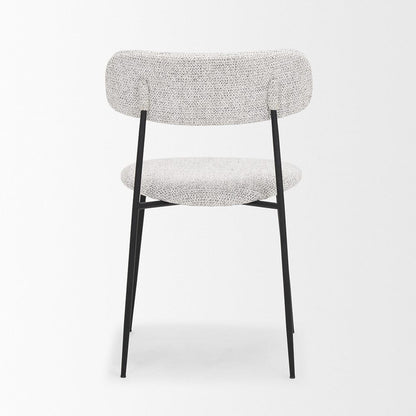 Mercana - Casey Matte Black Metal w/ Gray Fabric Dining Chair (Set of 2) - 71014_CLOSEOUT view 4