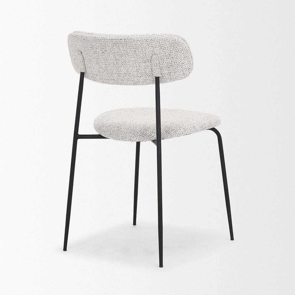 Mercana - Casey Matte Black Metal w/ Gray Fabric Dining Chair (Set of 2) - 71014_CLOSEOUT view 5