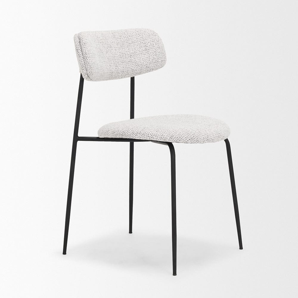 Mercana - Casey Matte Black Metal w/ Gray Fabric Dining Chair (Set of 2) - 71014_CLOSEOUT view 6