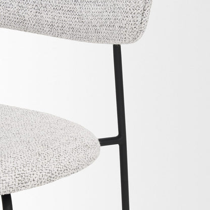 Mercana - Casey Matte Black Metal w/ Gray Fabric Dining Chair (Set of 2) - 71014_CLOSEOUT view 8
