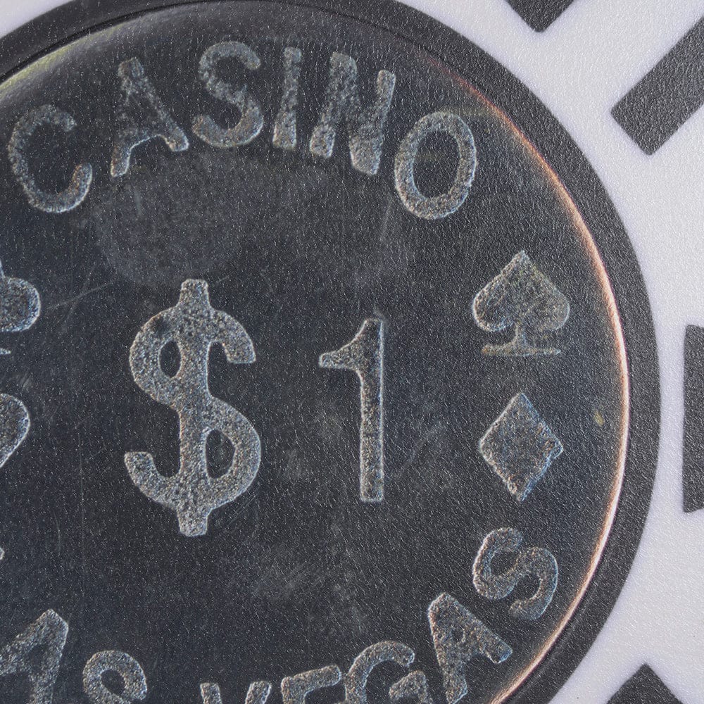 Mercana - Casino 1 Dollar Vegas Poker Chip By Zap Studio Framed Art Photograph Print under Glass - 15719 view 7