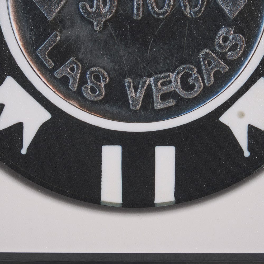 Mercana - Casino 100 Dollar Vegas Poker Chip By Zap Studio Framed Art Photograph Print under Glass - 15722 view 6