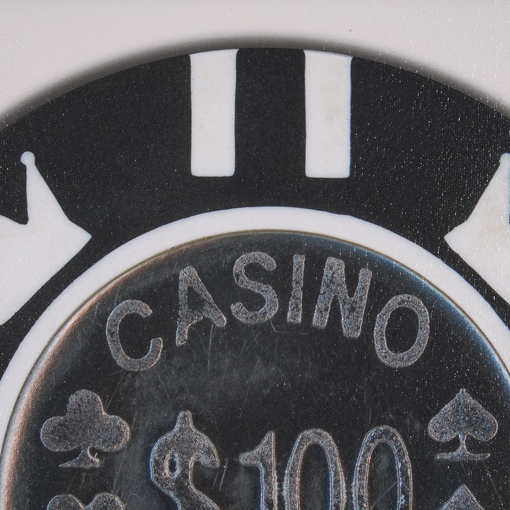 Mercana - Casino 100 Dollar Vegas Poker Chip By Zap Studio Framed Art Photograph Print under Glass - 15722 view 7