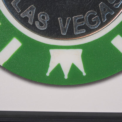 Mercana - Casino 25 Dollar Vegas Poker Chip By Zap Studio Framed Art Photograph Print under Glass - 15723 view 6