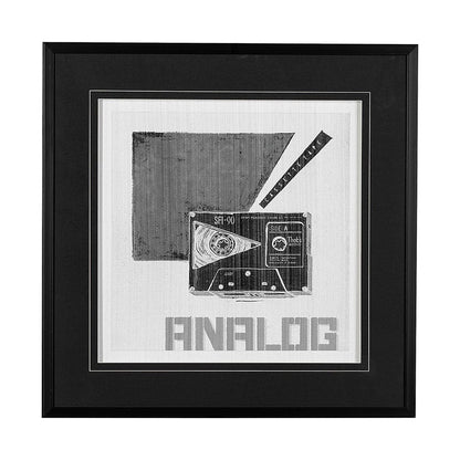 Mercana - Cassette Tape I by Alarm a Hand Embellished Textured Framed Art Print Matted under Glass - 13295 view 1
