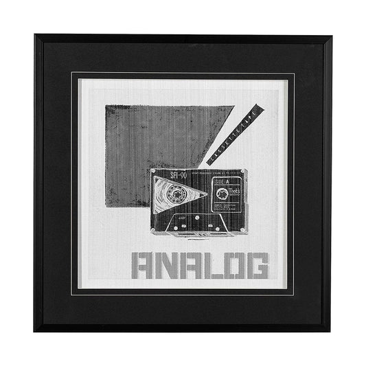 Mercana - Cassette Tape I by Alarm a Hand Embellished Textured Framed Art Print Matted under Glass - 13295 view 1