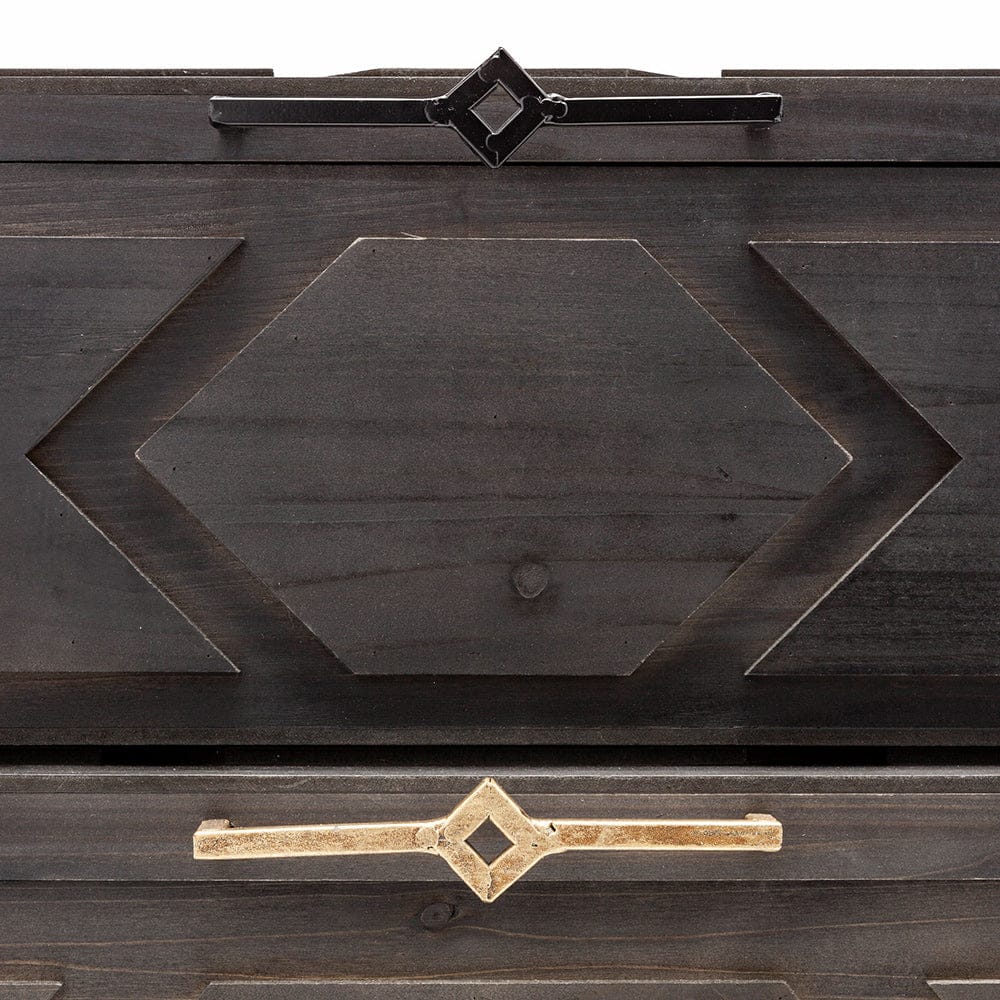 Mercana - Cassia Brown Wooden Boxes (Set of 2) - 57853 view 7