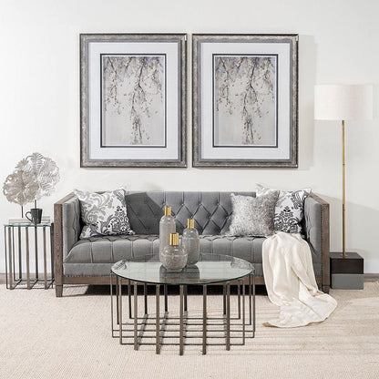 Mercana - Casual Shade II by Samuel Dixon a Hand Embellished Textured Framed Art Print Matted under Glass - 13090 view 5