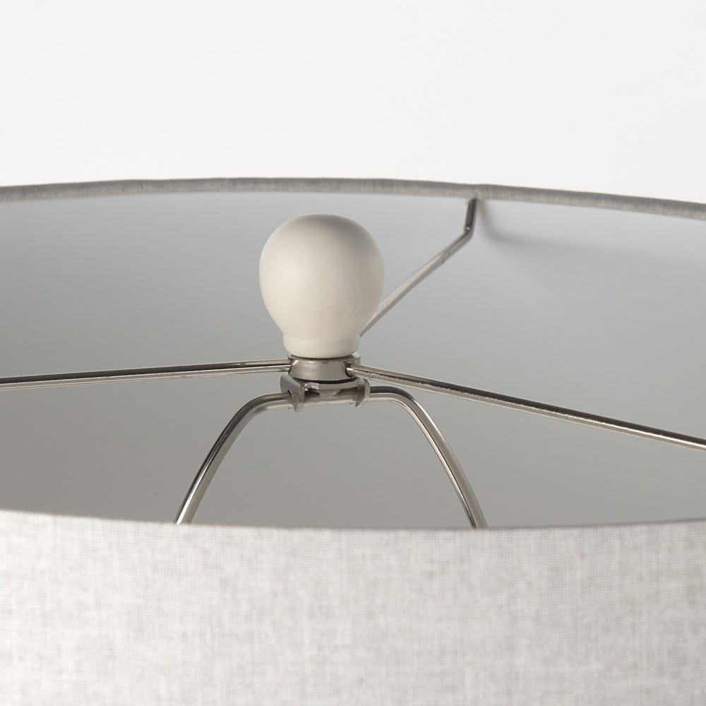 Mercana - Cato 20.0L x 20.0W x 33.5H Cream Base W/White Shade Table Lamp - 69791_CLOSEOUT view 5