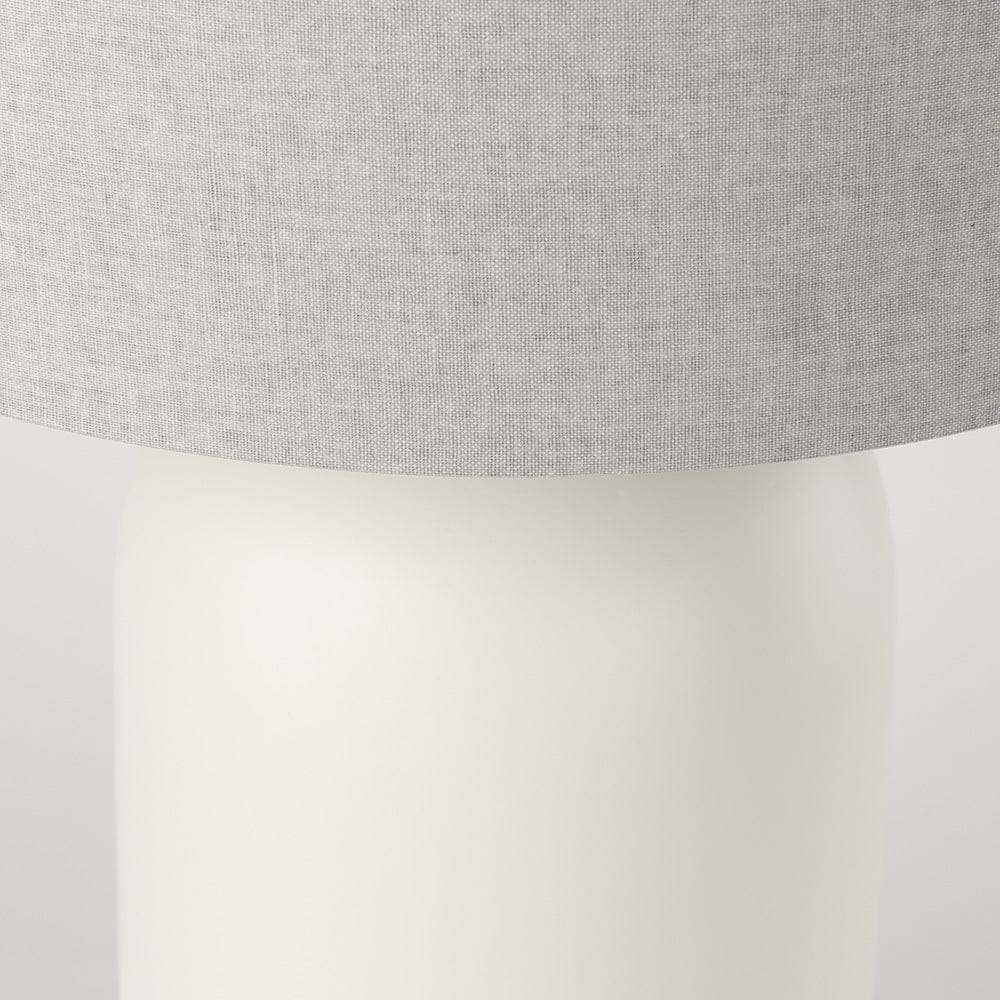 Mercana - Cato 20.0L x 20.0W x 33.5H Cream Base W/White Shade Table Lamp - 69791_CLOSEOUT view 6