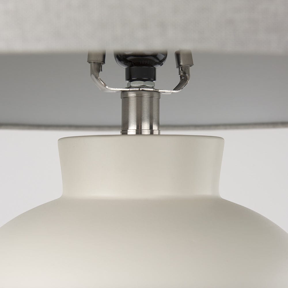 Mercana - Cato 20.0L x 20.0W x 33.5H Cream Base W/White Shade Table Lamp - 69791_CLOSEOUT view 7
