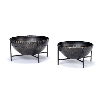 Mercana - Cauldron Brown Metal Bowls (Set of 2) - 68251 view 1