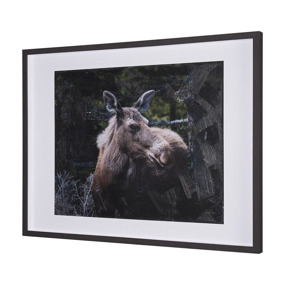 Mercana - Cautious Gaze by Chad Mackay a Hand Embellished Framed Art Print Matted under Glass - 15622 view 2