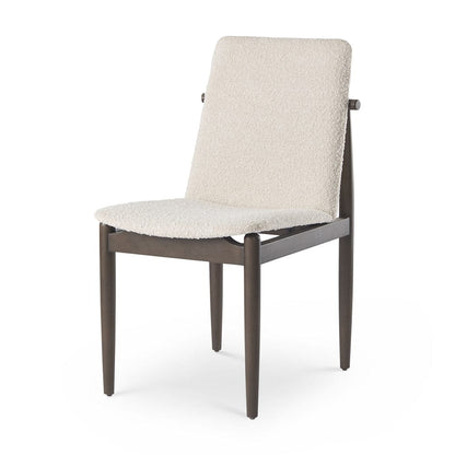 Mercana - Cavett Cream Boucle Upholstered Seat W/Dark Brown Wood Frame Dining Chair (Set of 2) - 69835 view 1