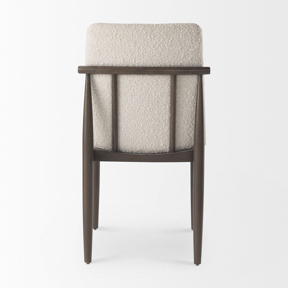 Mercana - Cavett Cream Boucle Upholstered Seat W/Dark Brown Wood Frame Dining Chair (Set of 2) - 69835 view 4
