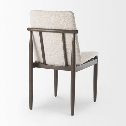 Mercana - Cavett Cream Boucle Upholstered Seat W/Dark Brown Wood Frame Dining Chair (Set of 2) - 69835 view 5