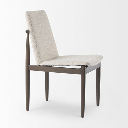 Mercana - Cavett Cream Boucle Upholstered Seat W/Dark Brown Wood Frame Dining Chair (Set of 2) - 69835 view 6