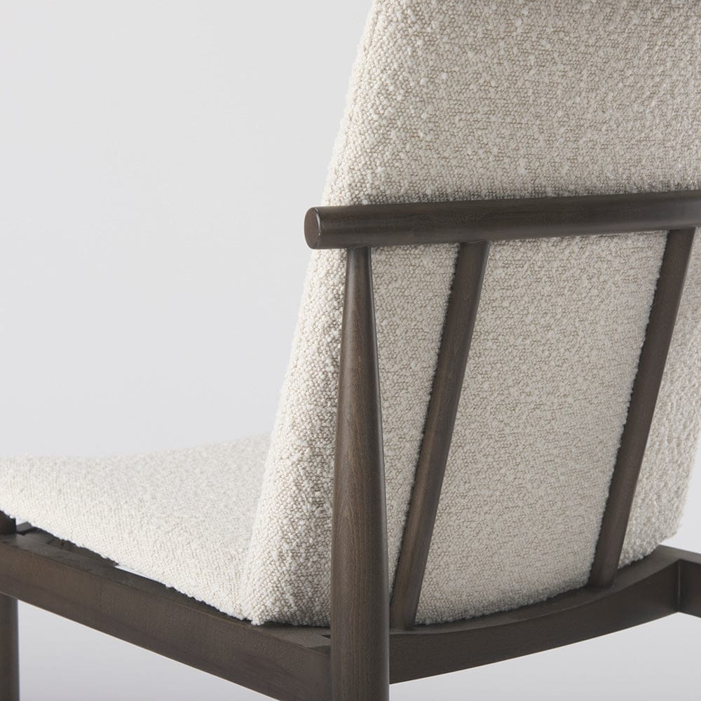 Mercana - Cavett Cream Boucle Upholstered Seat W/Dark Brown Wood Frame Dining Chair (Set of 2) - 69835 view 9